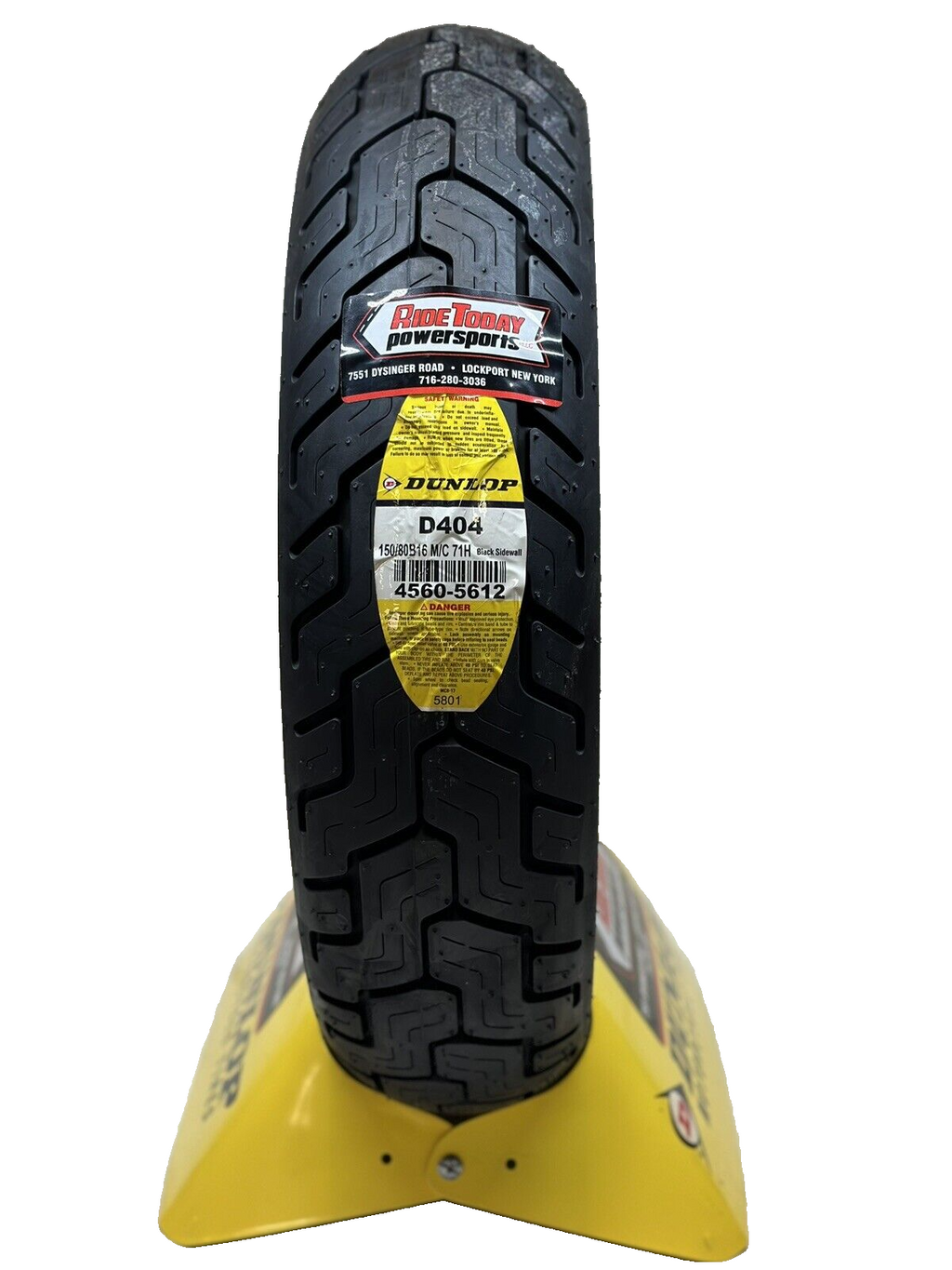 150/80B16 Dunlop D404 REAR Tire 150/80-16 Motorcycle Tire 150 80B 16 - 45605612