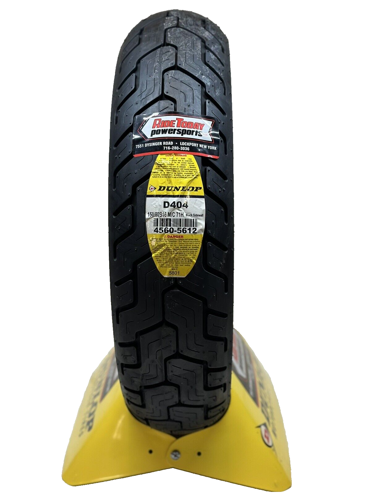 150/80B16 Dunlop D404 REAR Tire 150/80-16 Motorcycle Tire 150 80B 16 - 45605612