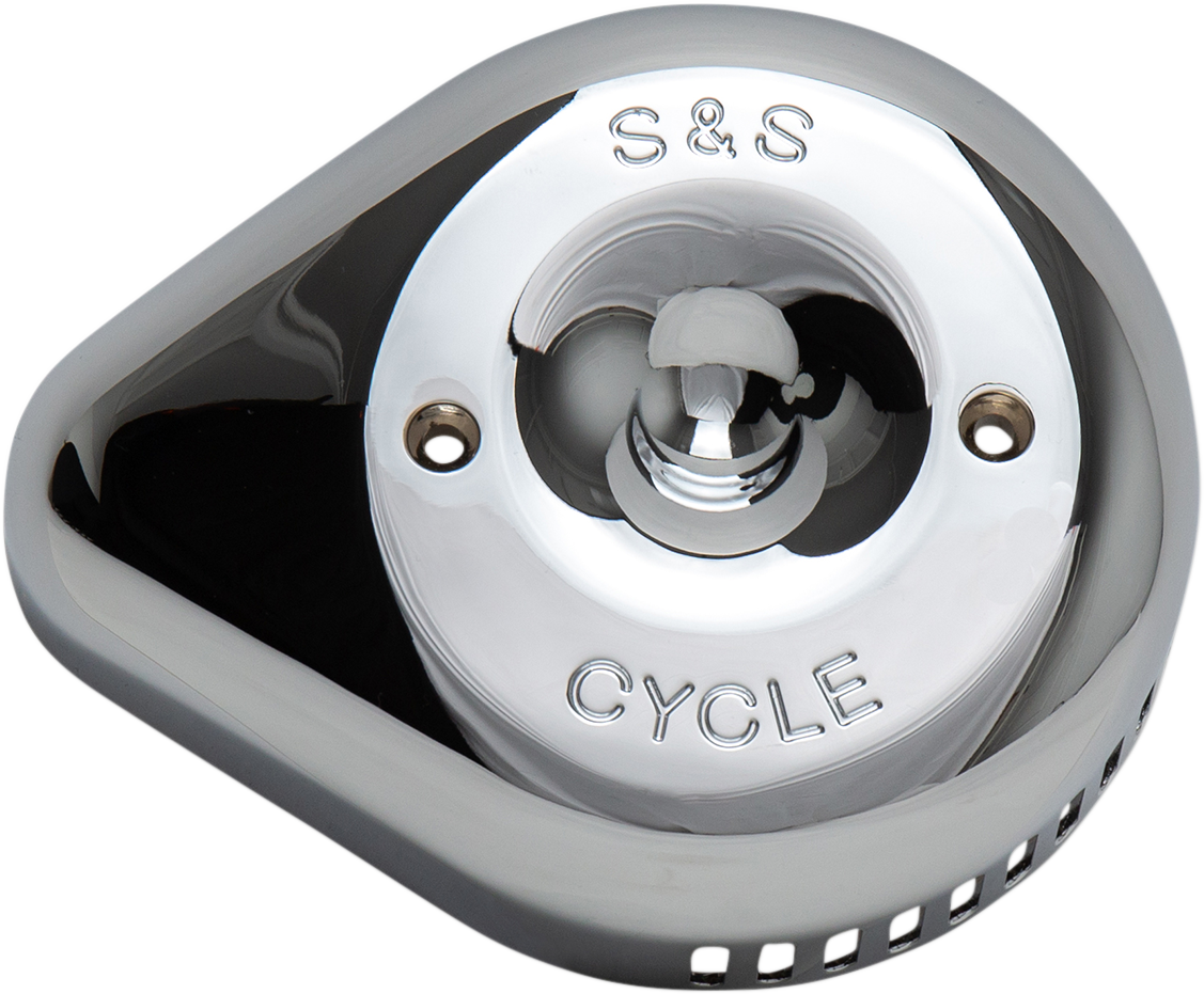 S&S Cycle Stealth Slasher Teardrop Air Cleaner Cover Chrome