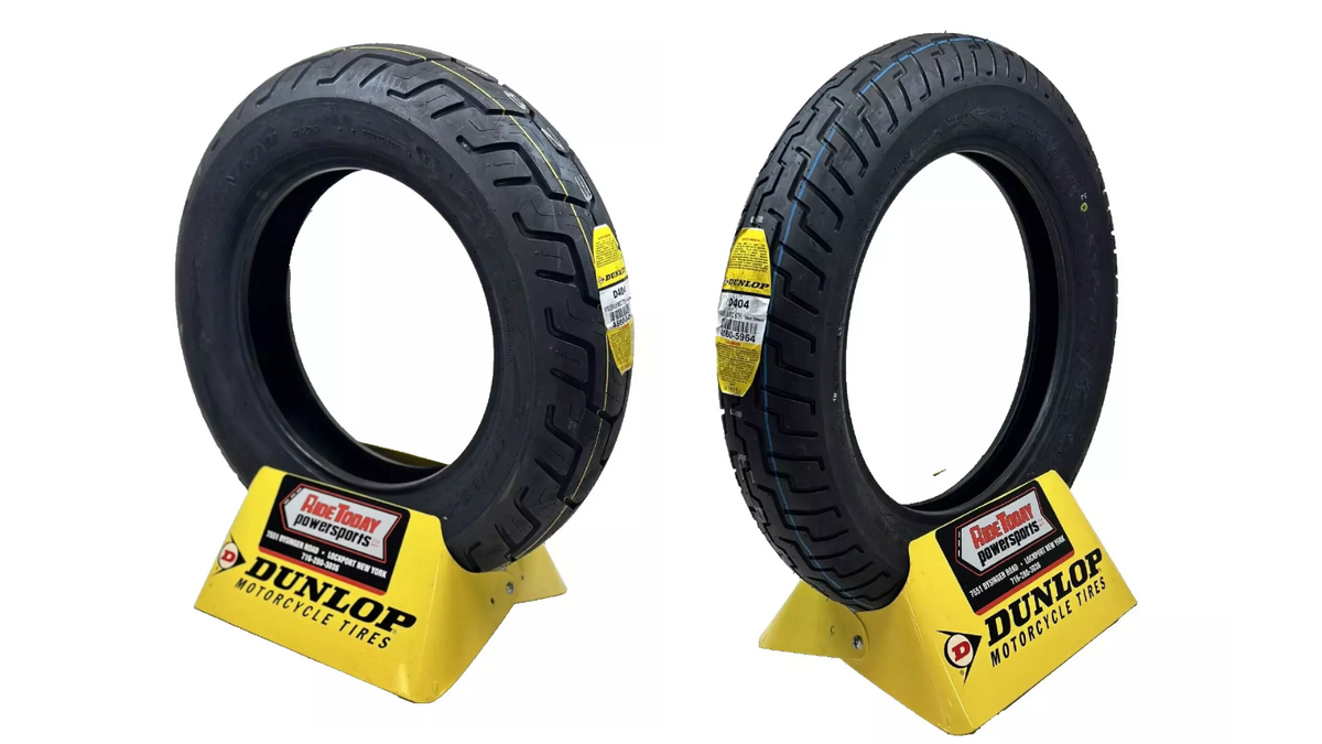 Dunlop D404 Tire Set FRONT 130/90-16 | REAR 170/80-15 Metric Motorcycle Tires