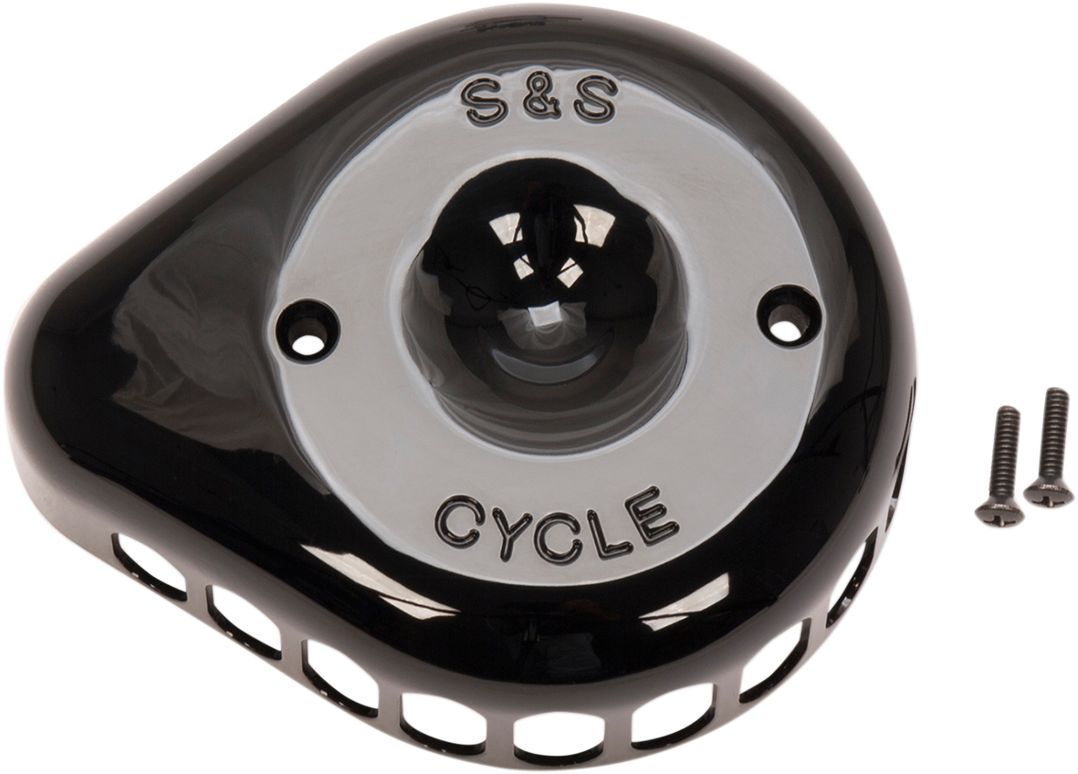 S&S Mini Teardrop Air Cleaner Cover For All Stealth Applications Gloss Black