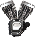 S&S Engine T111, LC, 585GE Cams, Wrinkle Black/Chrome, Harley Touring 07-16
