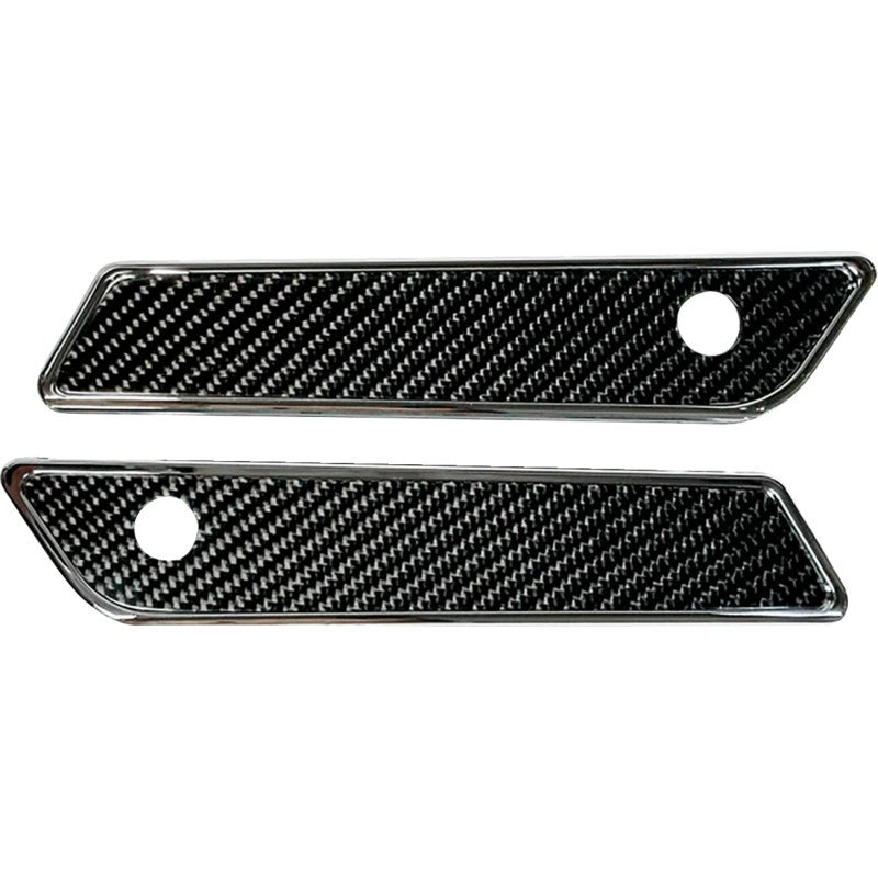 Pro-One Saddlebag Latch Ball-Milled Covers - 104725
