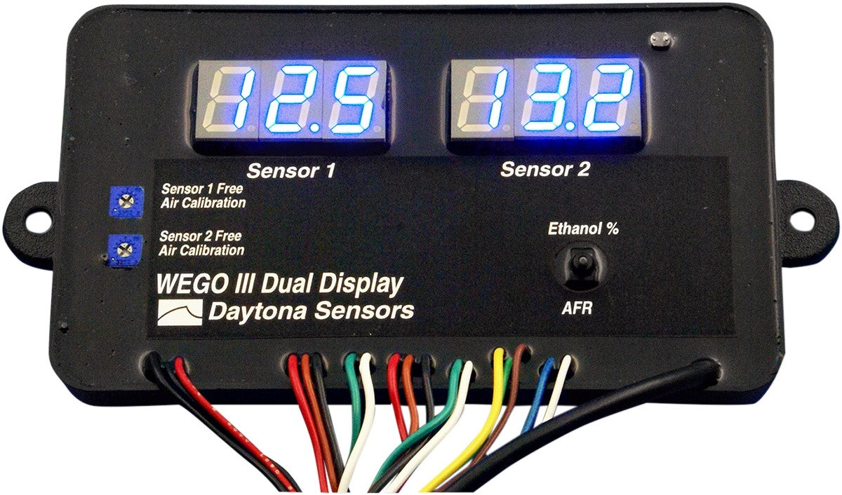 Daytona WEGO III Dual Channel Wide-Band Exhaust Gas Oxygen Sensor System - 11...