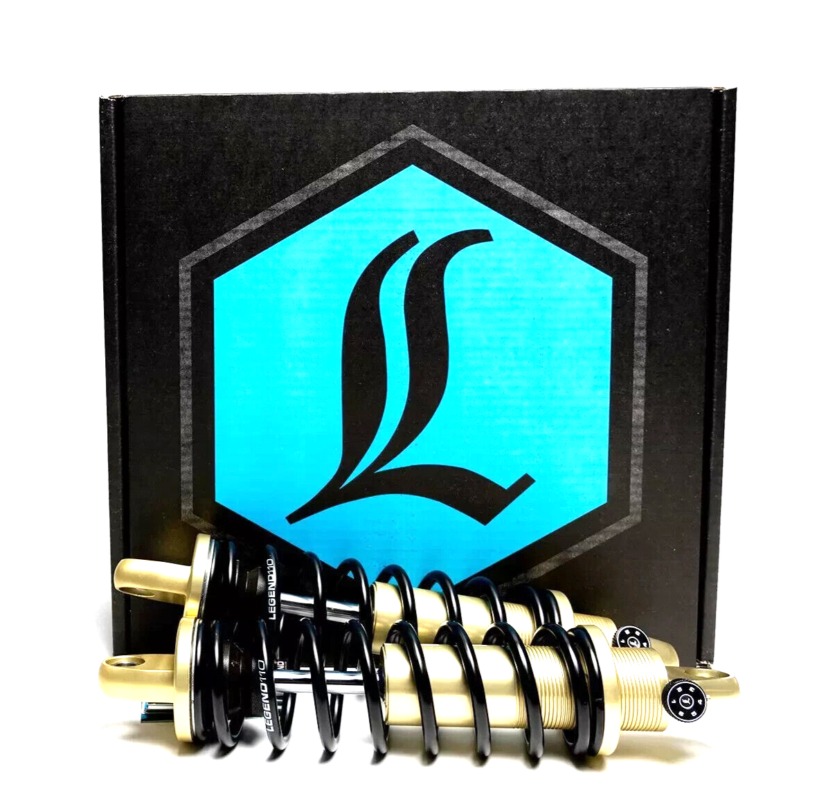 Legend 12" REVO-A Shocks HEAVY DUTY Adjustable Shock Gold Harley Touring 90-24
