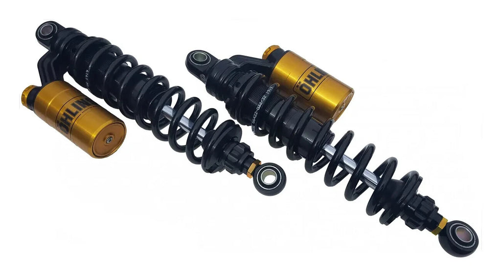 Ohlins Rear Shocks 13.2" Black Limited Gold Reservoir 91-17 Harley Dyna HD 764LE