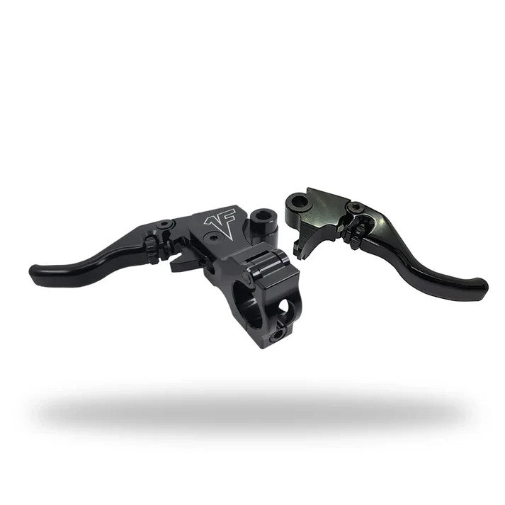 1FNGR Signature Adjustable Easier Pull Clutch/Brake Lever Black Harley Dyna