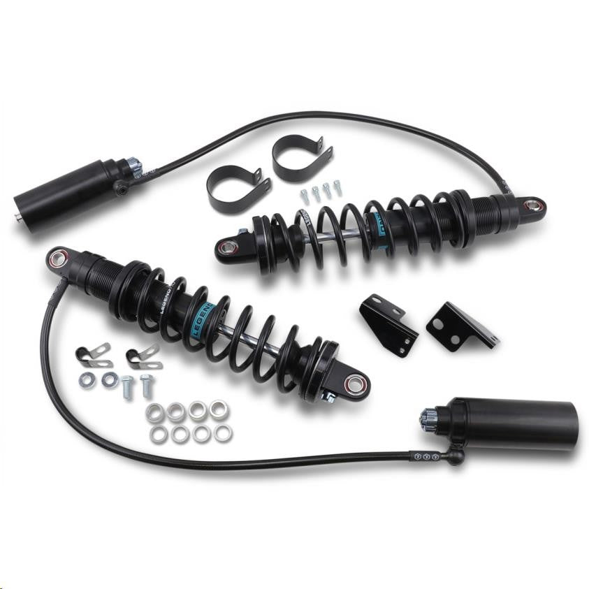 Legend REVO ARC Remote Reservoir Shocks - STD. - Black - 14" - Harley FL 99-08