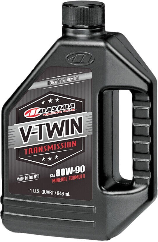 Maxima 20W50 Mineral Oil Filter Kit w/Black Filter Harley Big Twin EVO 1984-1999