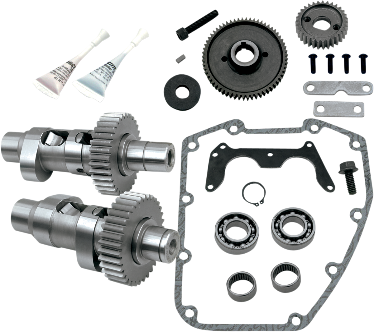 S&S Gear Drive Camshaft Kit 640GE, Easy Start, Harley Big Twin 99-06 exc 06 Dyna