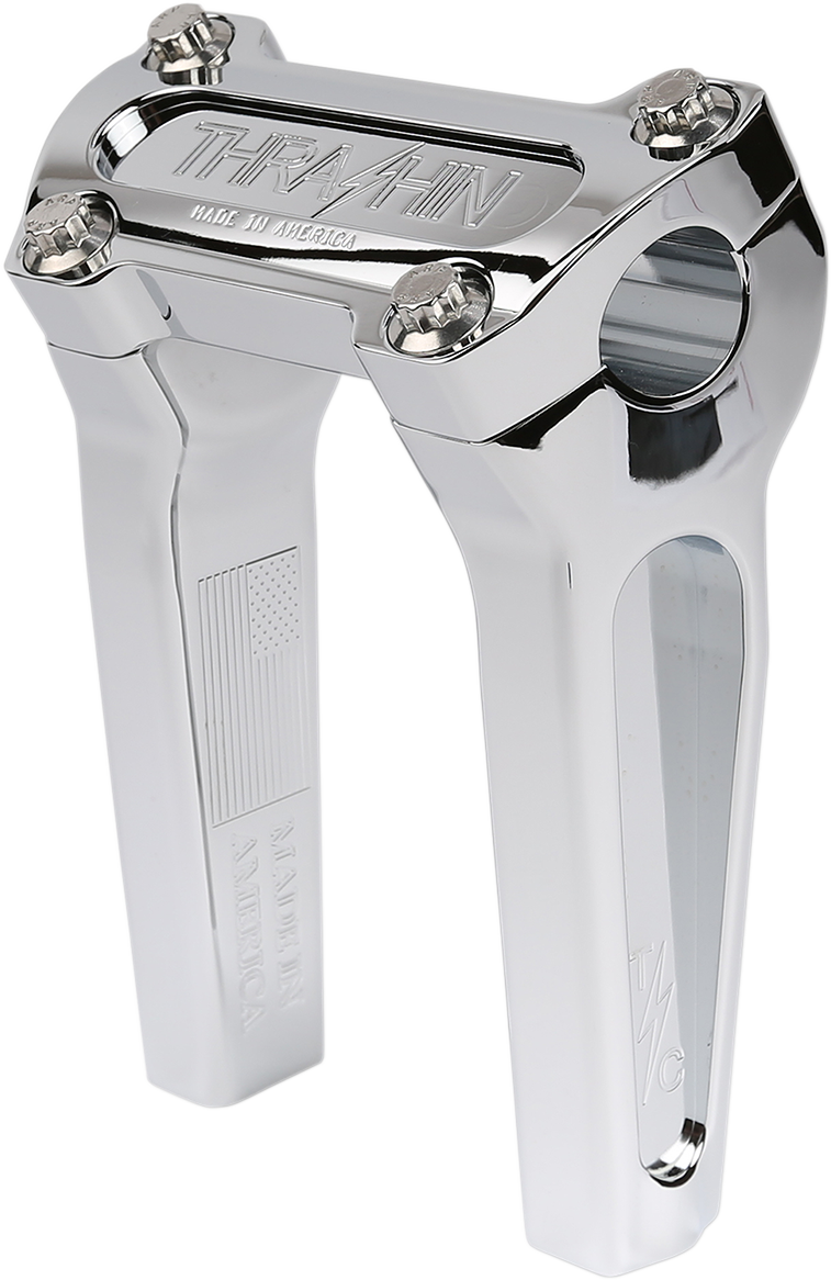 Thrashin Supply Co. Straight Handlebar Risers - Chrome - TSC-6000-3