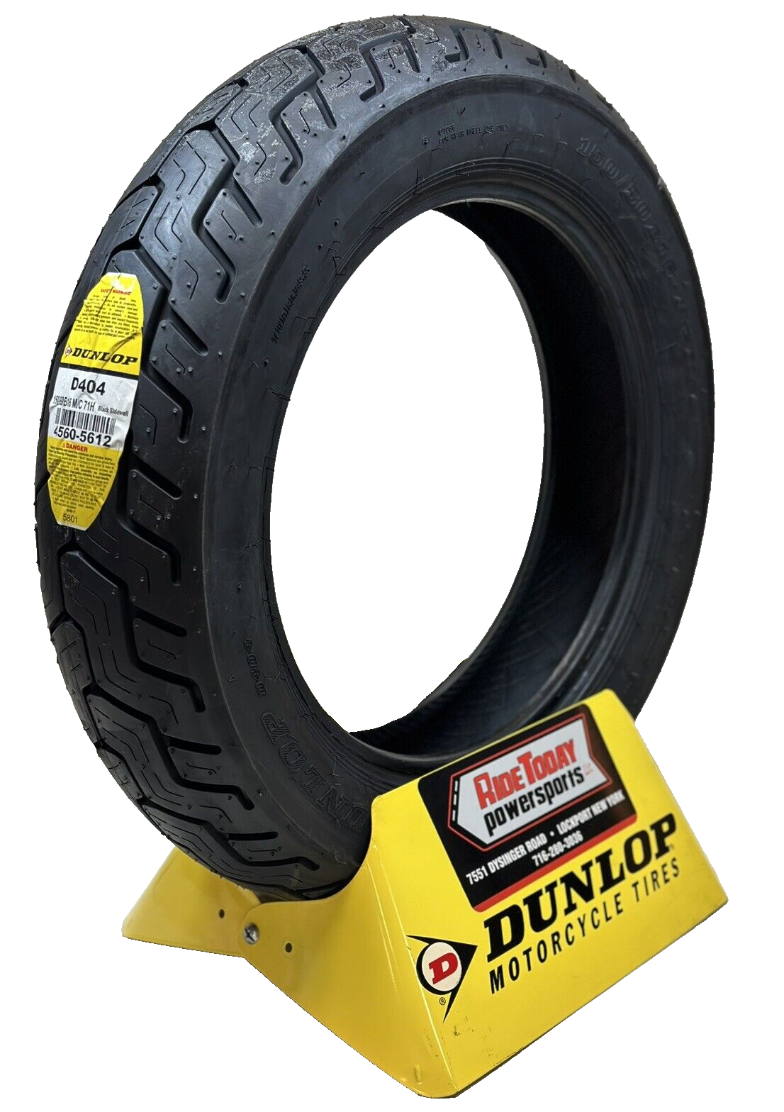 150/80B16 Dunlop D404 REAR Tire 150/80-16 Motorcycle Tire 150 80B 16 - 45605612