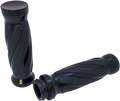 Pro-One Custom Twisted Rubber Grips Black - 490011B