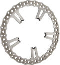 Arlen Ness 15" Jagged Rotor Left Spoke Mount Stainless 06-17 Harley Dyna