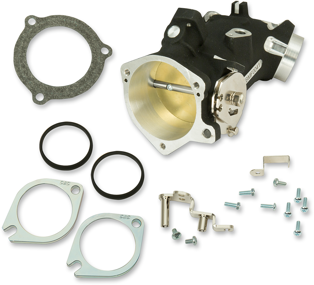 S&S Throttle Body, Cable Operated, 66mm, Size 405, WBlack, Harley Big Twin 2006+