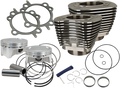 S&S Cylinder Kit, 4" Bore, 4" Stroke, Wrinkle Black, Harley Big Twin 1999-2006