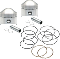 S&S Piston Set, 3-1/2", Standard, HC, .791" WP, Harley Big Twin 1936-1984