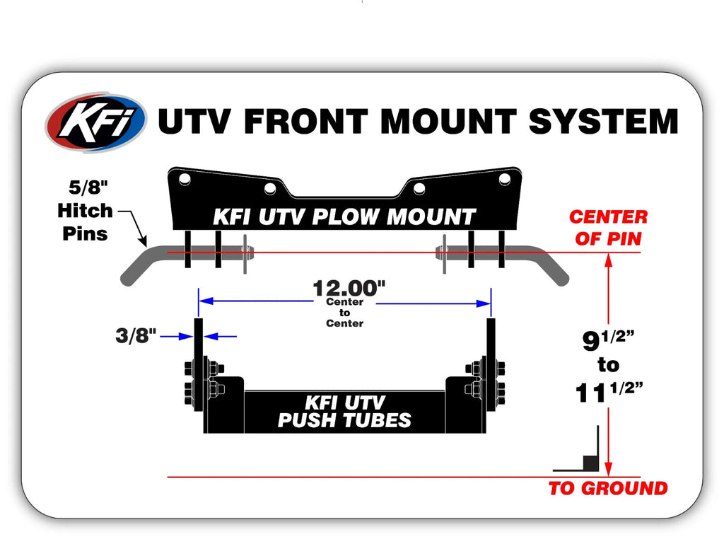 KFI 66" Steel Snow Plow Kit ALL John Deere GATOR XUV 615 625 815 825 855 S4