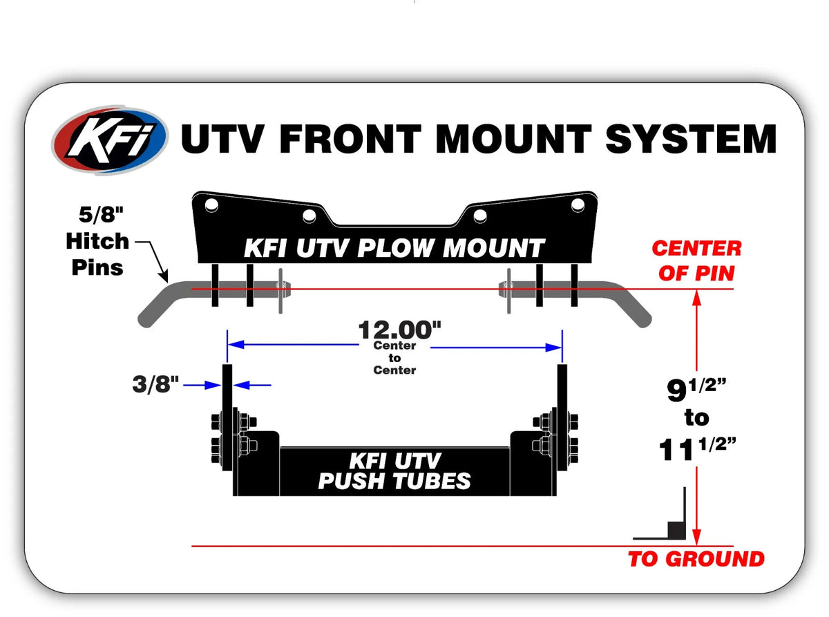 KFI 66" Steel Snow Plow Kit ALL John Deere GATOR XUV 615 625 815 825 855 S4