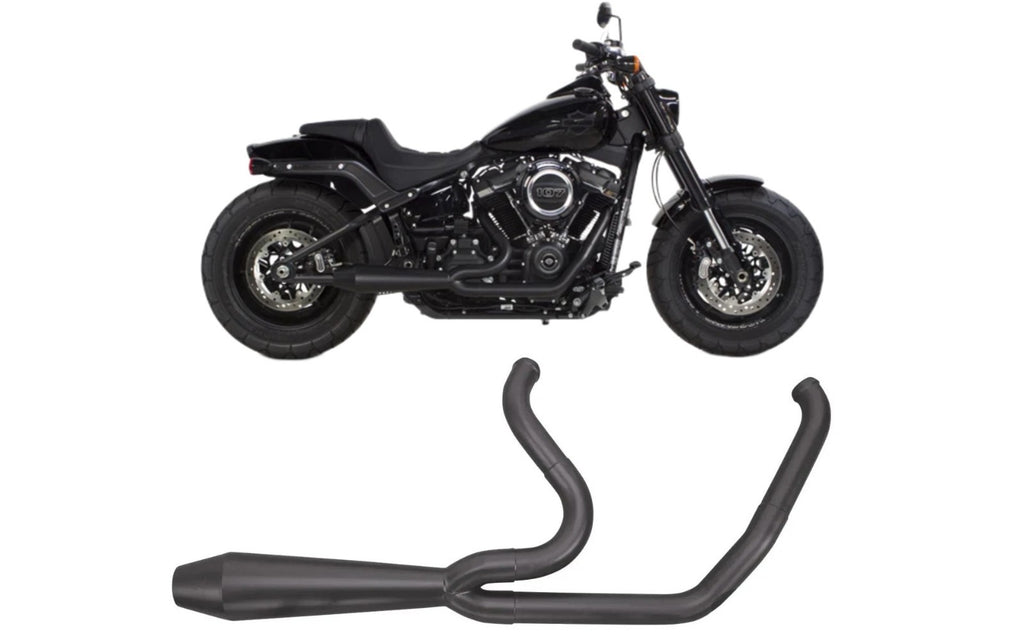 Two Brothers 005-5600199-B 2into1 Exhaust Megaphone Black 25+ Softail Low RiderS