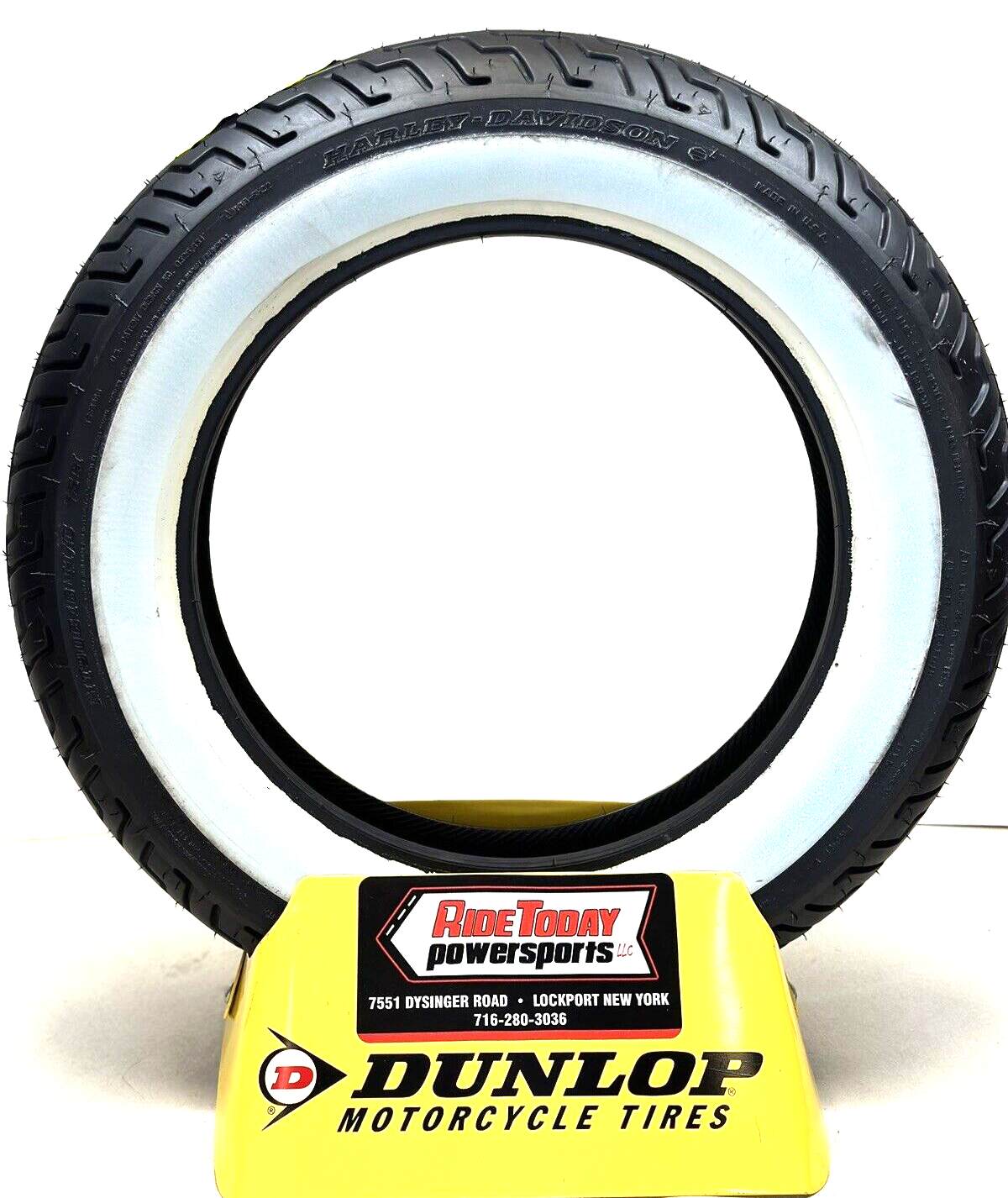 Dunlop D402 FRONT Tire MT90B16 Wide White Wall MT90B16 Harley Davidson 45006380