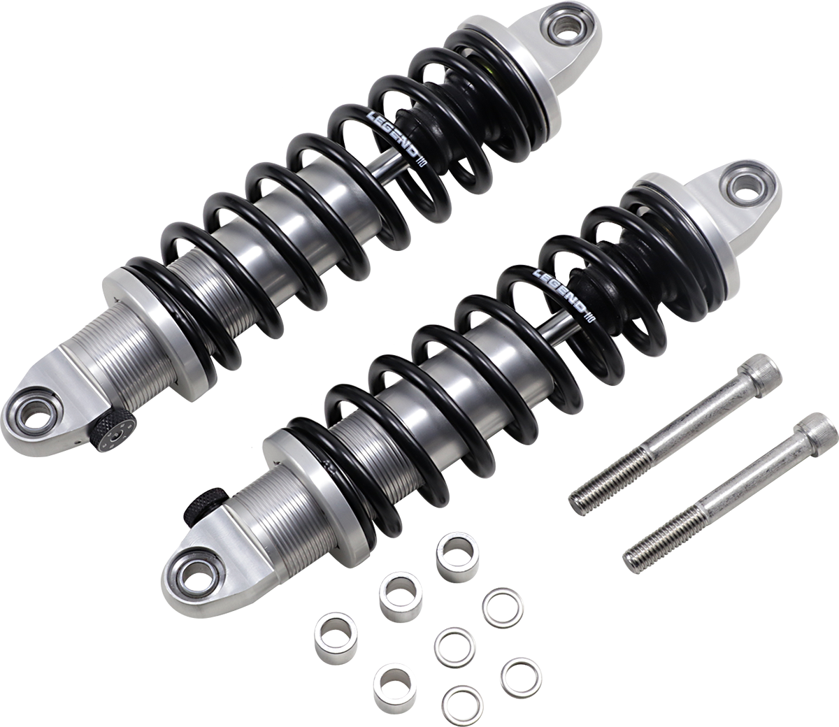 Legends REVO-A Coil Suspension - Clear Anodized - STD. - 12" - Harley Dyna 91-17