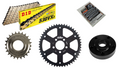 D.I.D 530 Chain Conversion Kit 24T-51T Black Sprocket Gold VX3 06-17 Harley Dyna