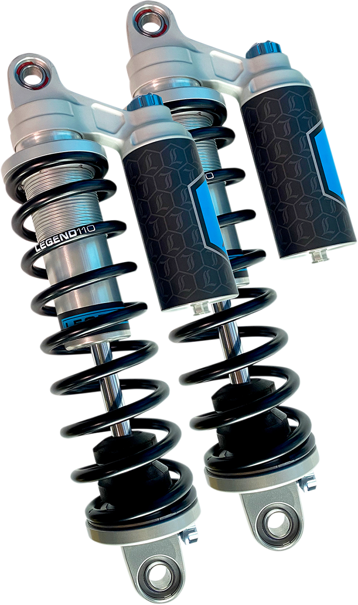 Legends REVO ARC Piggyback Shocks - HD - Clear - 14" - Harley Dyna FXD 1999-2017