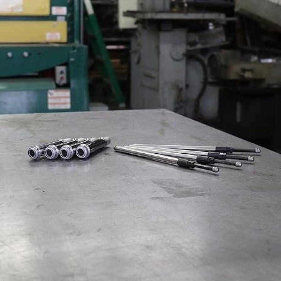 S&S Cycle 930-0123 Quickee Pushrod Kit w/ Chrome Covers 17-24 Harley Davidson M8