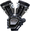 S&S Engine T124, Black, 585GE Cams, Wrinkle Black, LC, Harley Touring 07-16