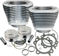 S&S Cylinder/Piston Kit, 3-7/8" Bore, 4.937", 4" Stroke, Silver, Harley 99+