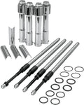 S&S Cycle 930-0123 Quickee Pushrod Kit w/ Chrome Covers 17-24 Harley Davidson M8