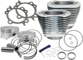 S&S Cylinder Kit, 4" Bore, 4-3/8" Stroke, 110", Silver, Harley Big Twin 07-16