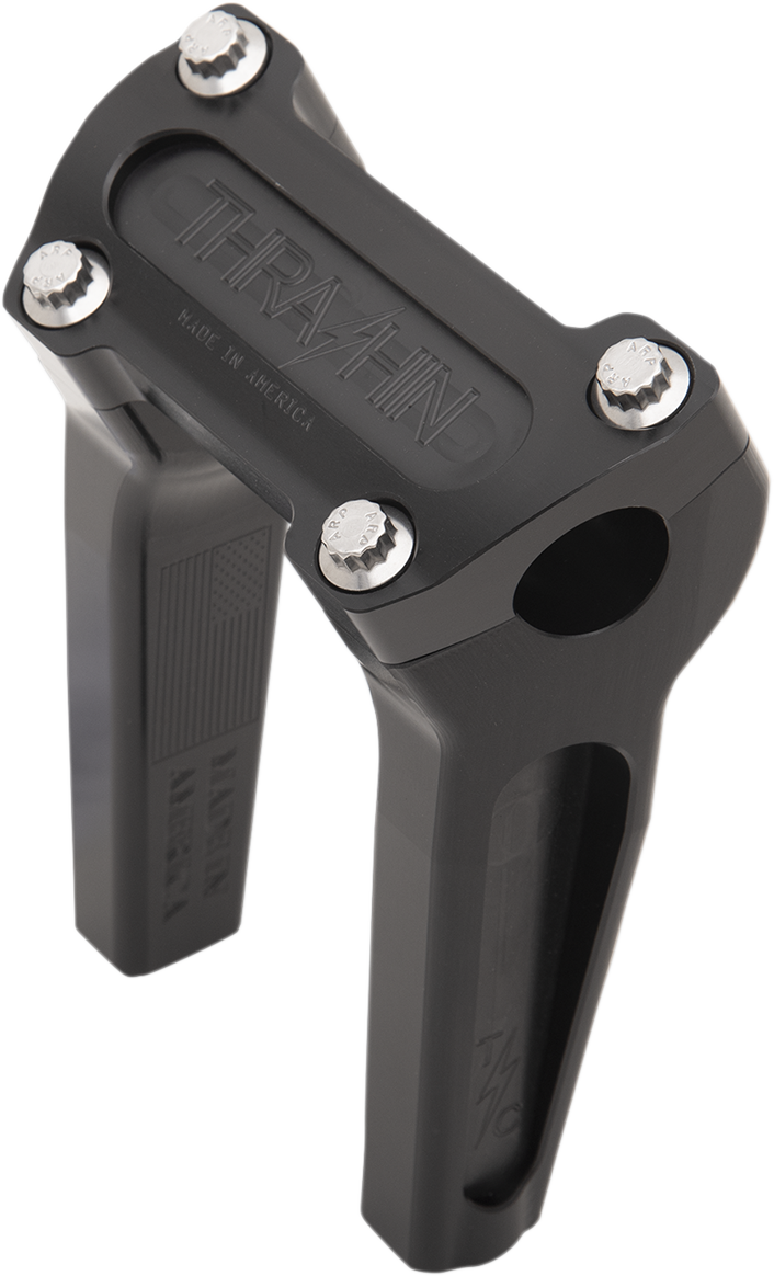 Thrashin Supply Co. Straight Handlebar Risers - Black - TSC-6000-1