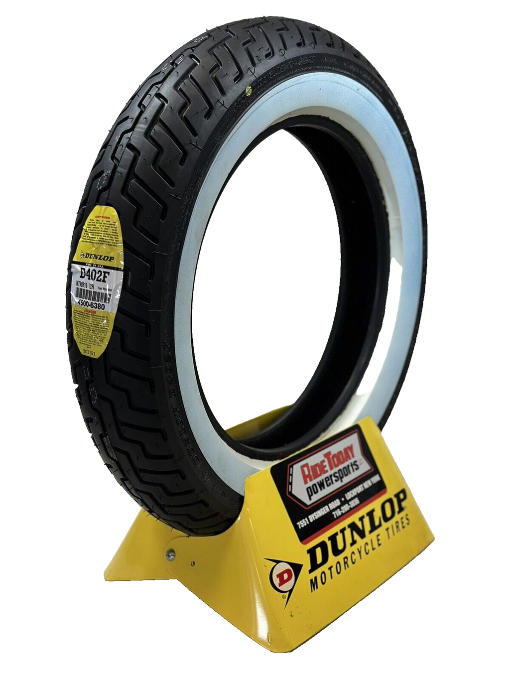Dunlop D402 FRONT Tire MT90B16 Wide White Wall MT90B16 Harley Davidson 45006380