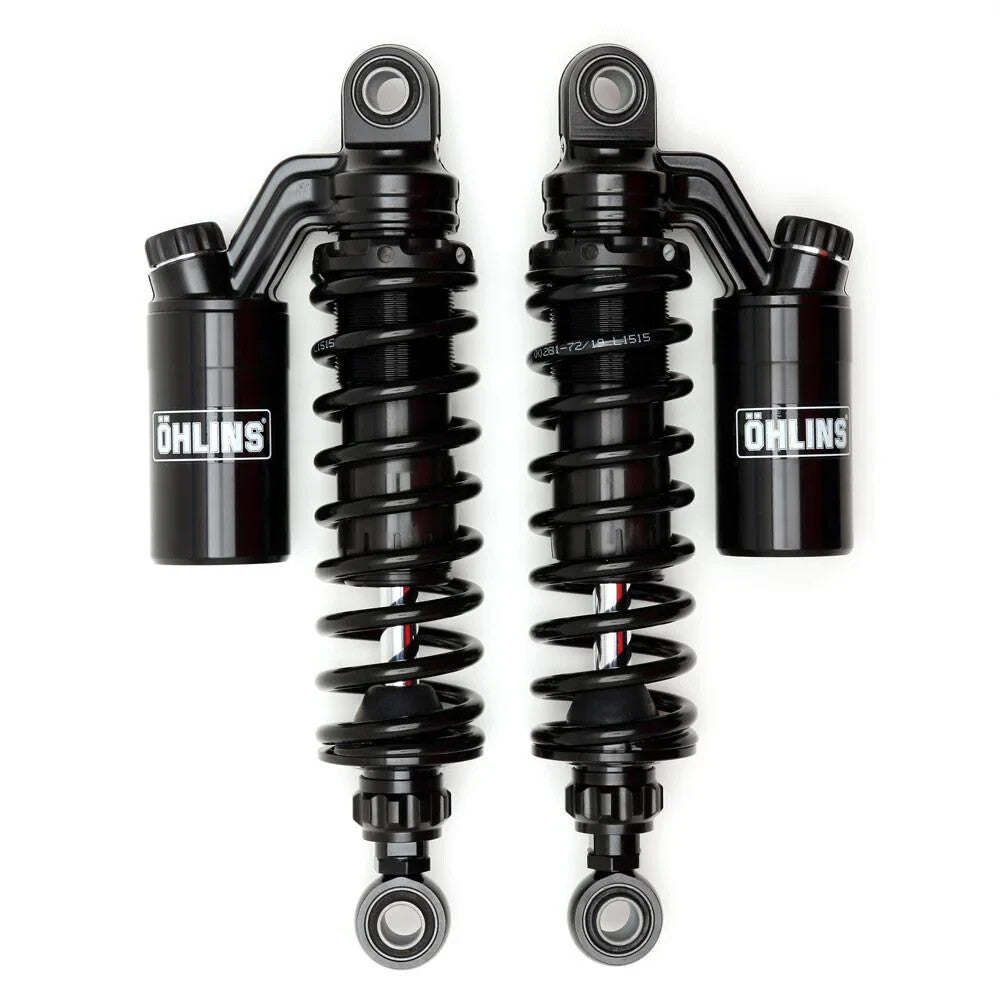 Ohlins HD 764 Rear Shocks 13.2" Blackline Reservoir 1991-2017 Harley Dyna HD764