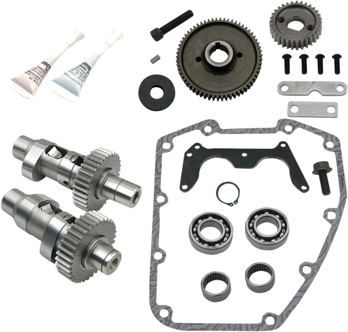 S&S Gear Drive Camshaft Kit 635GE, Easy Start, Harley Big Twin 99-06 exc 06 Dyna