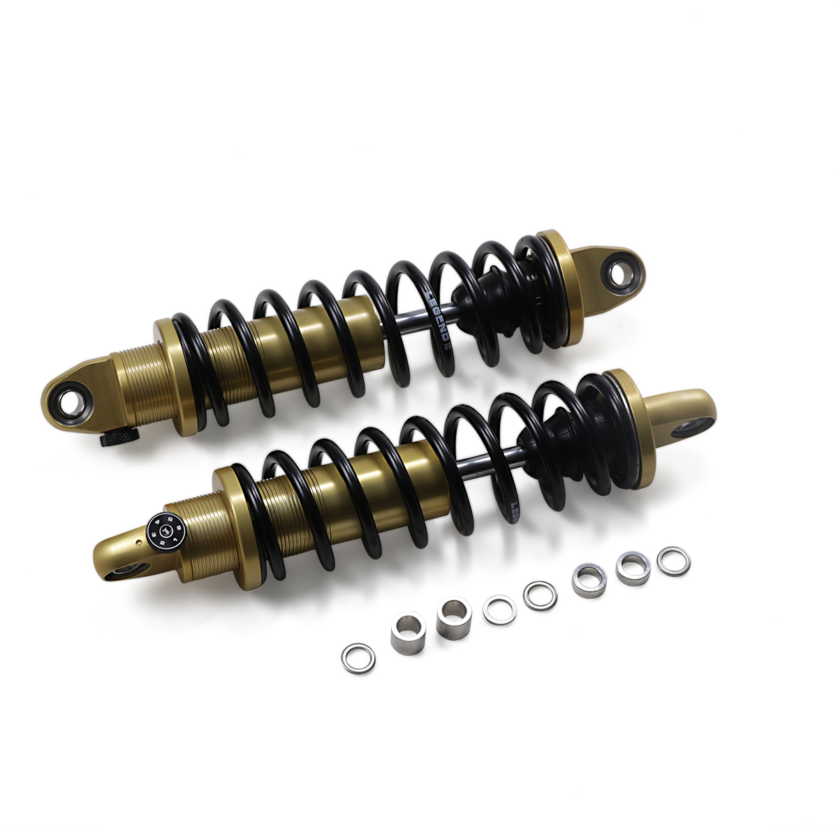 Legend REVO-A Adjustable Coil Shocks - Gold - HD - 13" - Harley FXR 1984-2000