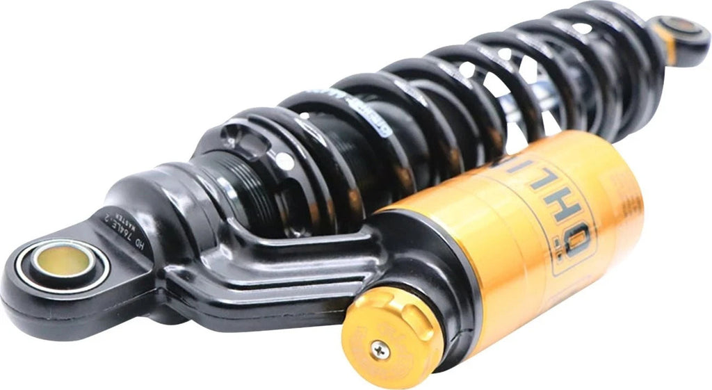 Ohlins Rear Shocks 13.2" Black Limited Gold Reservoir 91-17 Harley Dyna HD 764LE