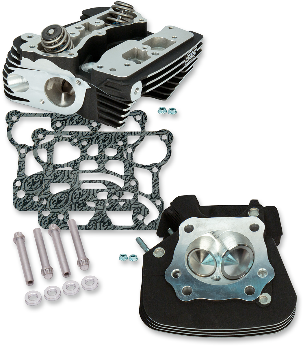 S&S Cycle 2006 Dyna Super Stock 91cc Cylinder Heads Wrinkle Black