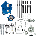 S&S Cam Chest Kit, Gear Drive, Water Cooled, Black Pushrod Tubes, 465G Harley M8