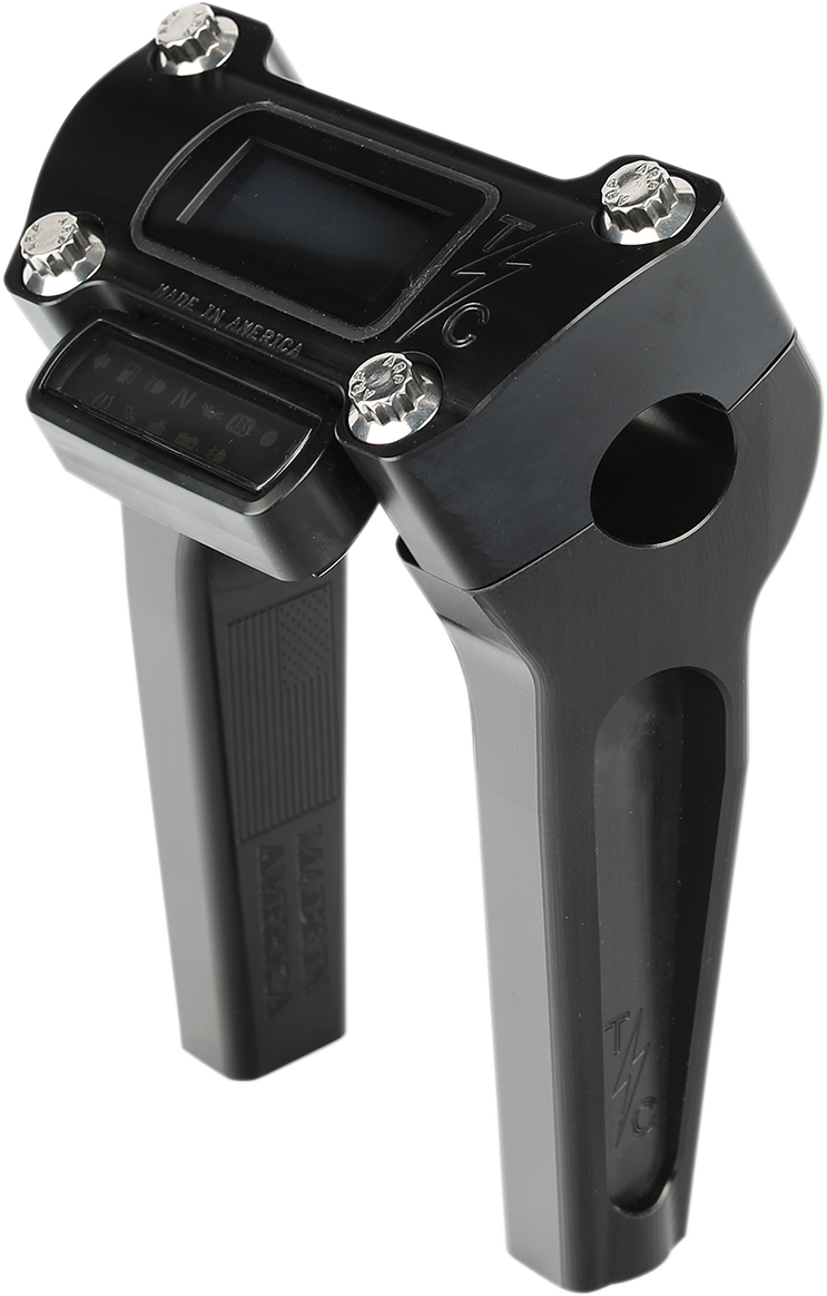 Thrashin Supply Co. Straight Handlebar Risers - Black - TSC-6025-1