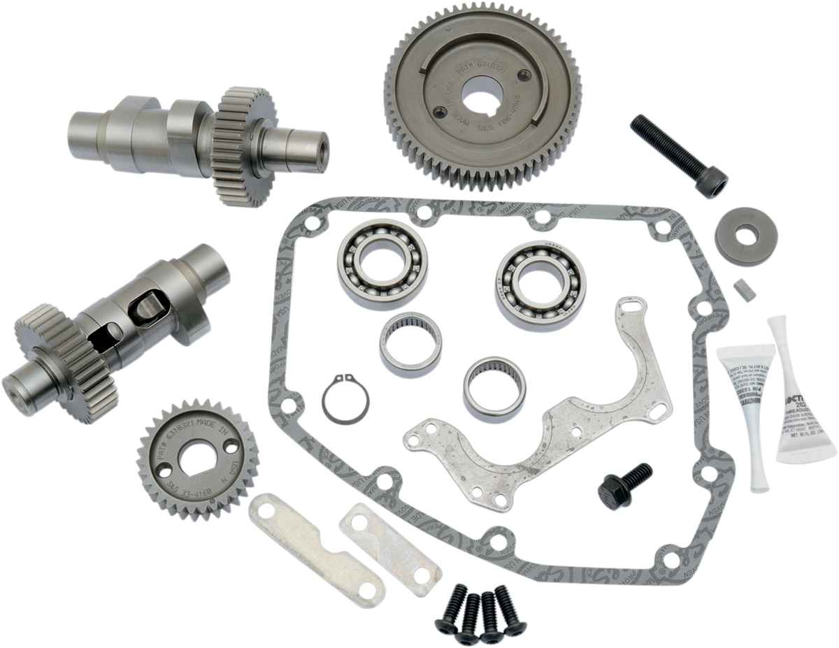 S&S Gear Drive Camshaft Kit 570GE, Easy Start, Harley Big Twin 99-06 exc 06 Dyna