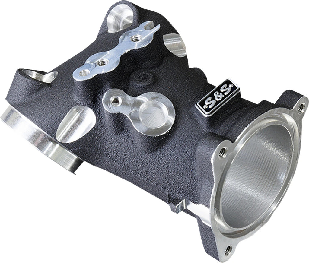 S&S Cycle 160-0276 CNC Ported Intake Manifold 55mm Black 17+ Harley Davidson M8