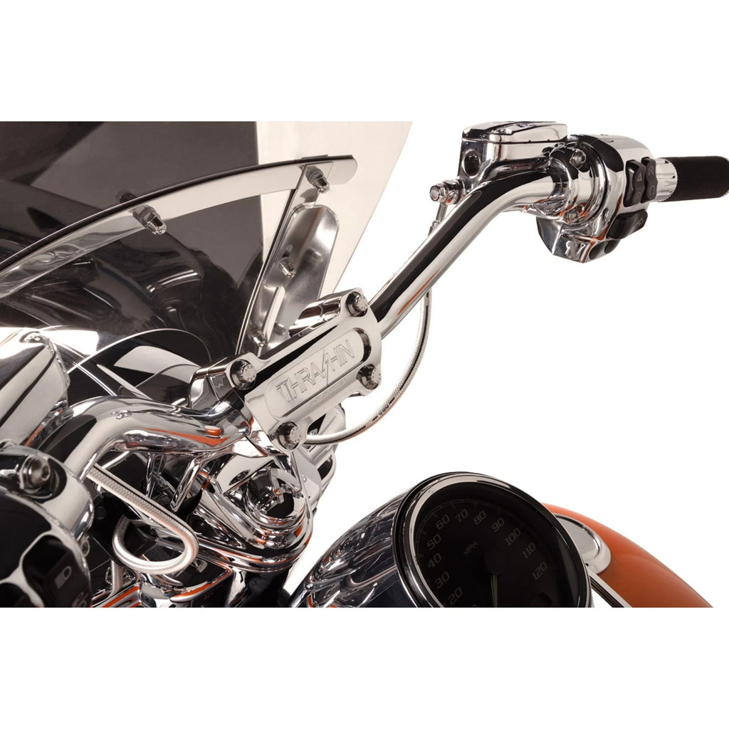 Thrashin Supply Co Chrome 6.5" Pullback Handlebar Riser for Harley - TSC-6525-3
