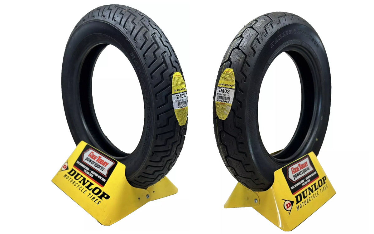 Dunlop D402 Tire Set MT9016 - FRONT & REAR - Harley-Davidson Tour Glide 1981-96