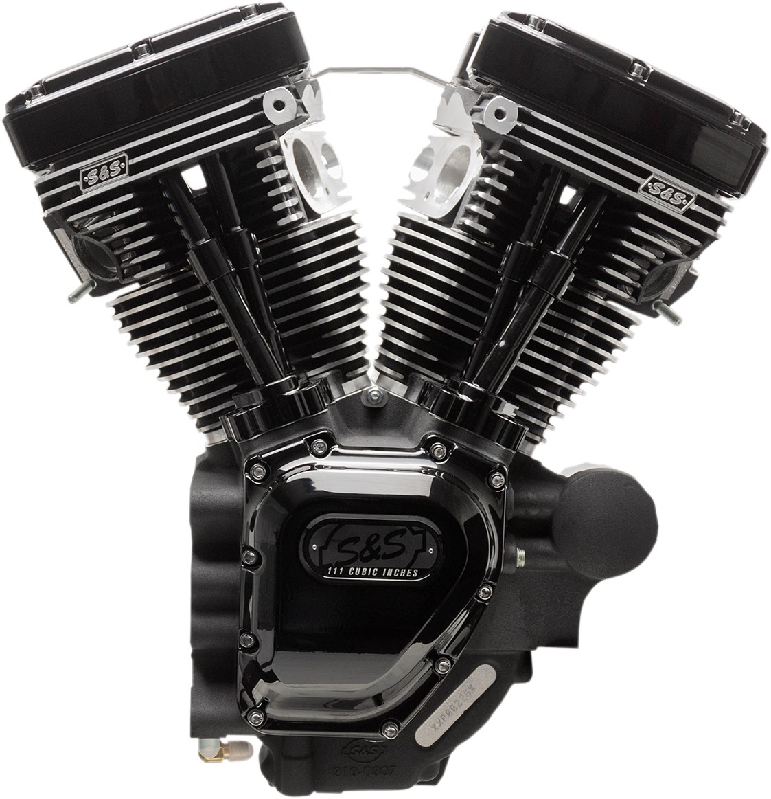 S&S Engine T111, Black, 585GE Cams, Wrinkle Black, LC, Harley Touring 07-16