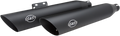 S&S Muffler Kit, Slash Cut, Black, M8 Softail except Heritage, and Deluxe