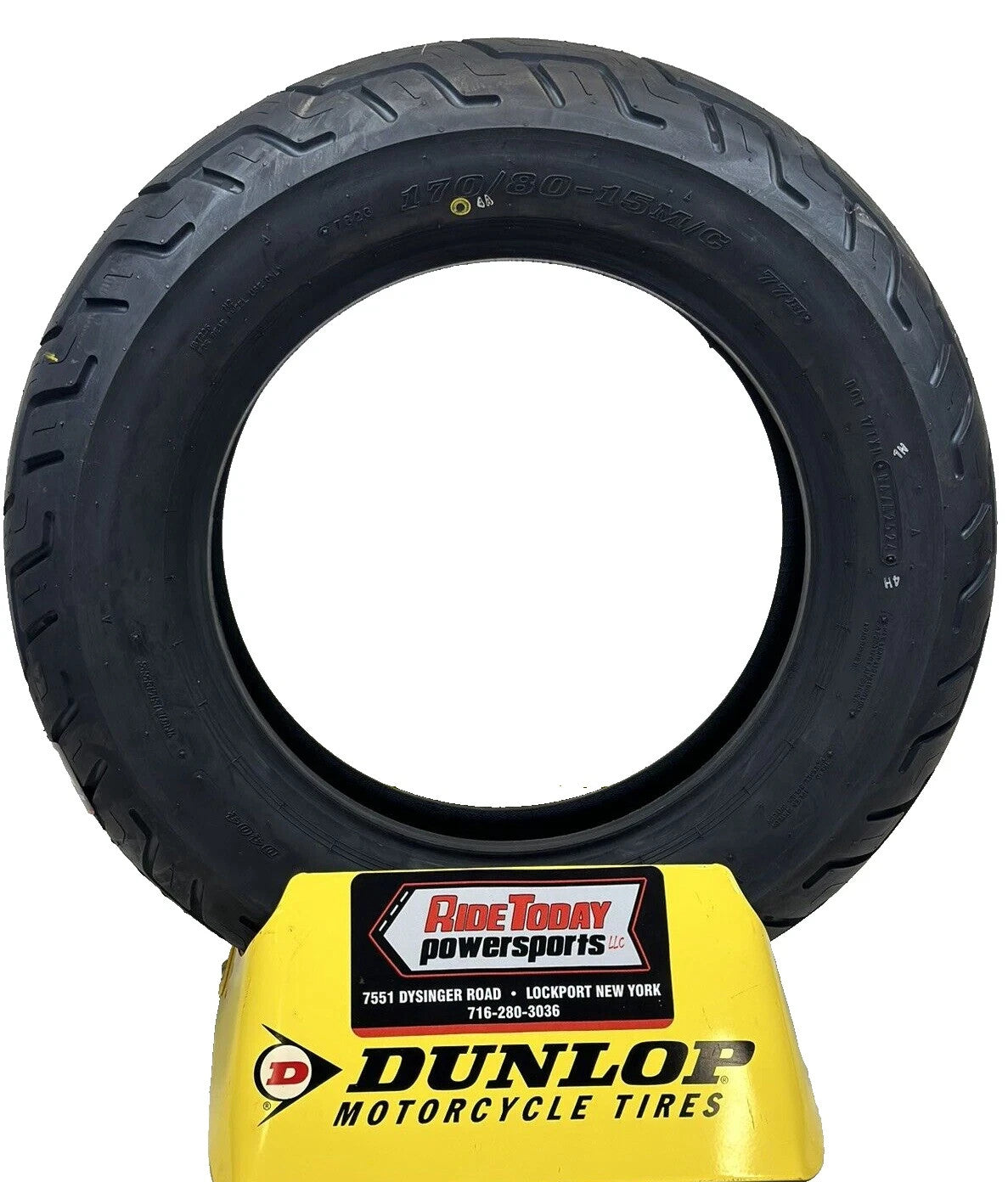 Dunlop 170/80-15 D404 REAR Tire (77H) Rear Motorcycle Tire 170 80 15 - 45605418