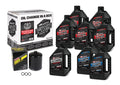 Maxima Synthetic 20W50 3 Hole Oil Change Kit Black Filter Harley M8 2017-2024